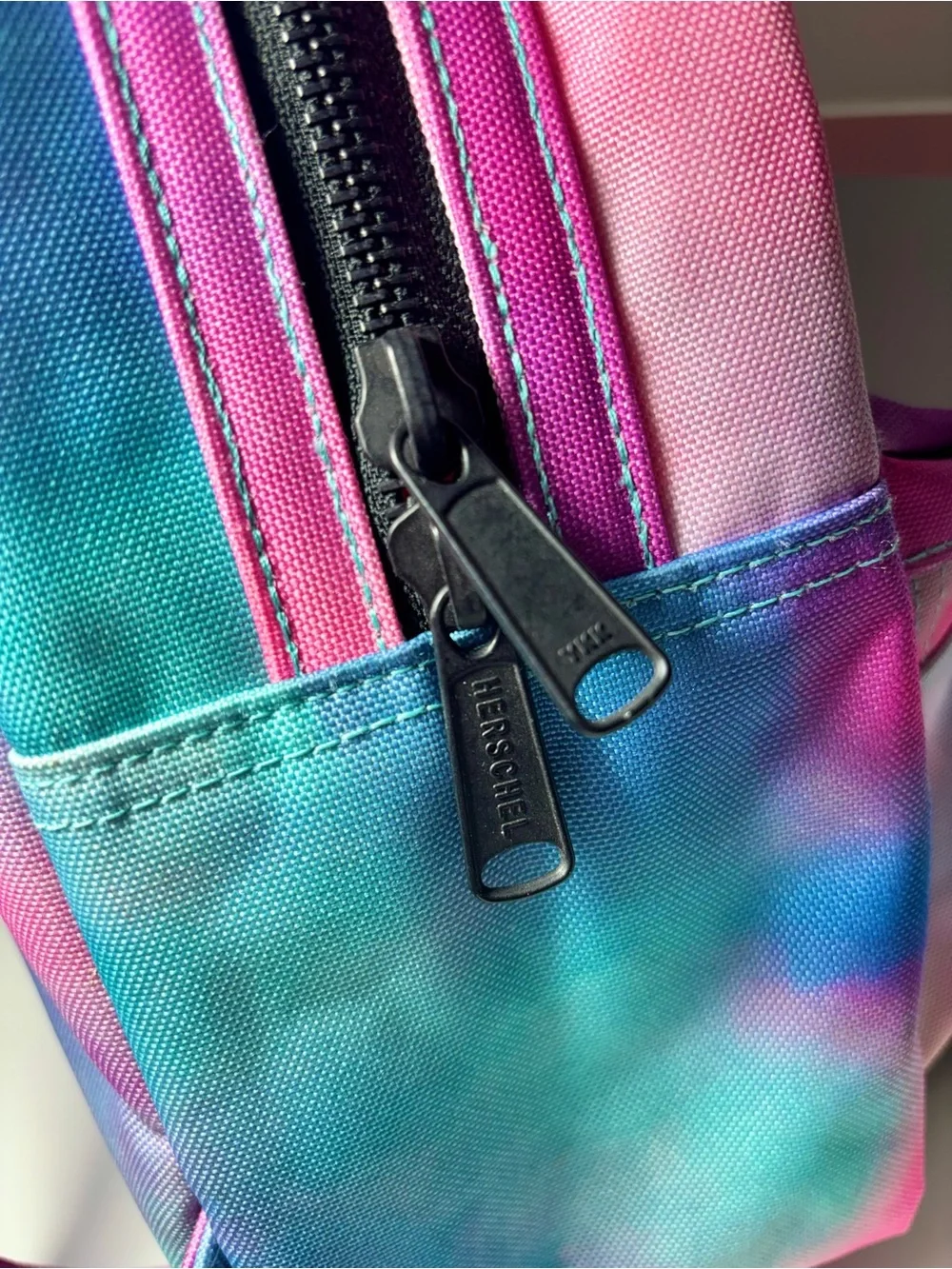 Herschel Nova Mini Backpack Pink Blue Purple Tie Dye NWOT Travel Bag
